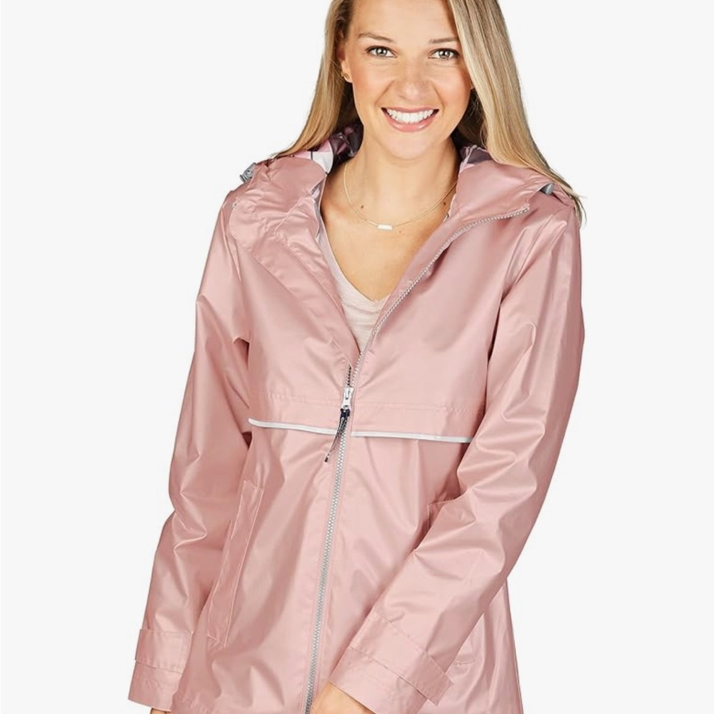 Charles River Apparel Rose Gold Plaid Jacket